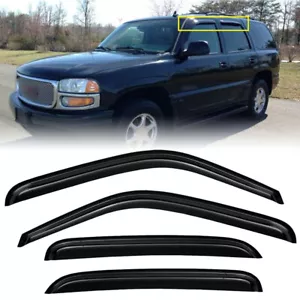 For Chevrolet Tahoe 2000-2006 Tape-on Window Visor Vent Sun Rain Guards 4pcs - Picture 1 of 14
