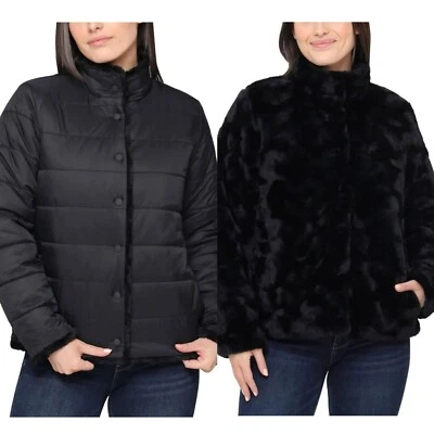 Nicole Miller Women’s Reversible Jacket Black, Size M/Large (New) - Image 1 of 4