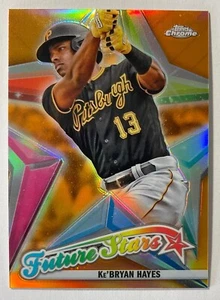 2022 Topps Chrome Ke'Bryan Hayes Future Stars Orange Refractor 14/25 - Picture 1 of 2
