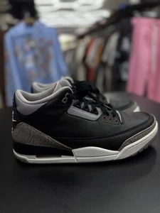 Größe 9,5 - Air Jordan 3 Retro OG 2024 Black Cement 100 % authentisch schneller Versand - Bild 1 von 14