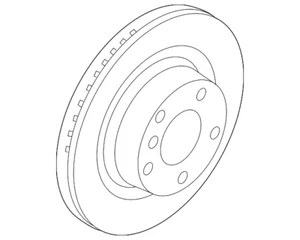 Genuine BMW Rotor Rear 34-21-6-864-900 - Picture 1 of 2