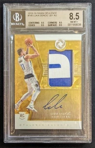 2018-19 Opulence #145 Rookie LUKA DONCIC PATCH AUTO RC 01/79 BGS 8.5 #d FIRST  - Picture 1 of 5