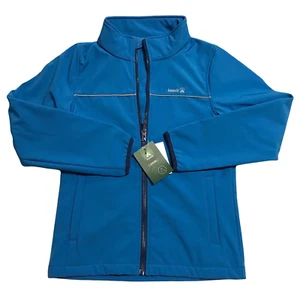 Kamik Youth Boys/Girls Soft Shell Jacket Size 12 Blue Stretchy Reflective Accent - Picture 1 of 10