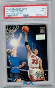 1993-94 Topps Stadium Club  1st Day Issue #61 Scottie Pippen PSA 9 5165 - Picture 1 of 1