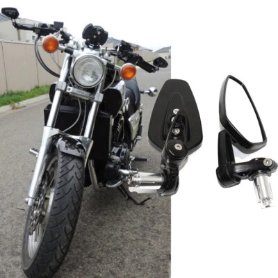 For Yamaha Vmax 1200 VMX1200 1700 VMX1700 Motorcycle Handle Bar End Side Mirrors - Image 1 of 4