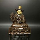 18Cm Tibet Buddhism Lama Guru Master Nyingpo Buddha Bronze Statue 