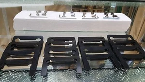 SHOWER DOOR (4) HINGE SCREWS & (8) GASKETS & TOOL IN CHROME, ORB. BN, BB, GOLD - Picture 1 of 2