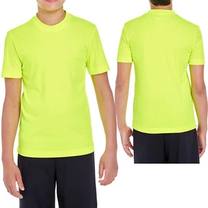 Youth Moisture Wicking T-Shirt UPF 40+ UV Team Sports Boys Girls Kids XS-XL NEW! - Picture 1 of 22