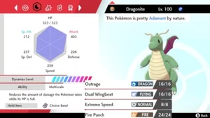 Pokemon Sword and Shield 6iv Shiny Dragonite - FAST DELIVERY! - Picture 1 of 1