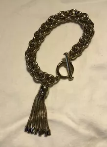 Edelstahl dickes Seil Stil Quaste Armband Kippverschluss 8,5"" C25 - Bild 1 von 3