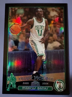 2003-04 Marcus Banks Topps Chrome Rookie Black Refractor - 256/500 - Image 1 of 2