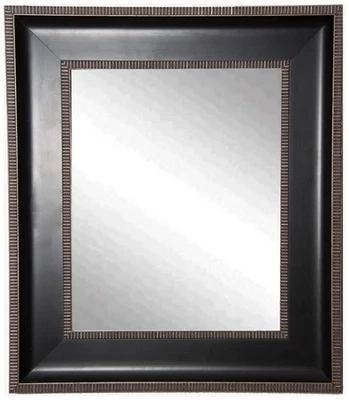 Willards Black and Silver 29 1/4" x 35 1/4" Wall Mirror - Image 1 of 2