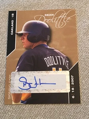 SEAN DOOLITTLE 2008 JUST MINORS GOLD ROOKIE AUTOGRAPH #33/50 - Image 1 of 2