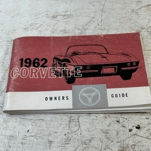 ORIGINAL OEM 1962 FIRST EDITION CORVETTE OWNERS GUIDE MANUAL + OWNER CARD - Bild 1 von 9