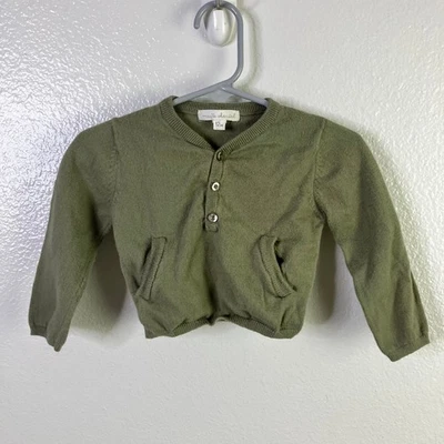 Suéter Tejido Marie Chantal Talla 12m Verde Oliva Oscuro Foto 1 de 4