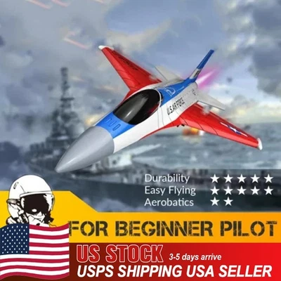 USA VOLENTEX F16 Falcon RC Plane 2.4G Remote Control Fighter Toy with LED Lights - Image 1 of 4