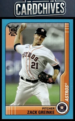 Zack Greinke 2021 Topps Big League #150 Electric Blue - Image 1 of 2