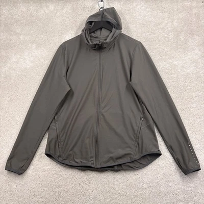 Chaqueta Activa Antigua Azul Marino Para Hombre Talla XL Gris Manga Larga Cremallera Completa Con Capucha Secar Foto 1 de 4