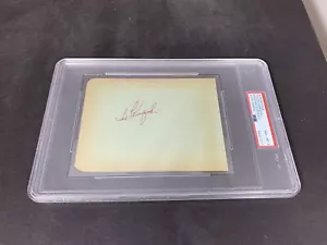 The Finest, Ted Kluszewski MLB Reds HOF. Autogramm Album Seite PSA GRADE 8 NM-MT - Bild 1 von 8