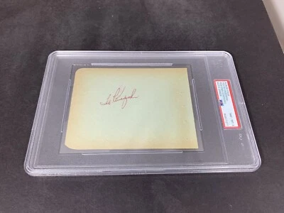 The Finest, Ted Kluszewski MLB  Reds HOF. Autograph Album Page PSA GRADE 8 NM-MT - Image 1 of 4