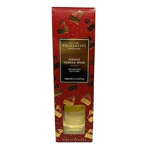 Pecksniff's England FESTIVE VANILLA SPICE REED DIFFUSER Liquid w Reeds 3.3oz - Picture 1 of 2