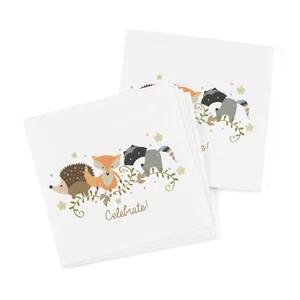 Woodland Animals Baby Shower Napkins - 50 count - Picture 1 of 1