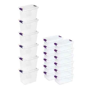 15 Qt. Storage Container (6-Pack) + Latch Tote (12-Pack) - Picture 1 of 6
