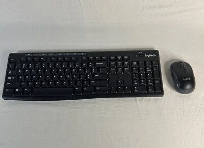 Logitech K270 Wireless Keyboard + M185 Mouse *MISSING USB DONGLE* - Image 1 of 4