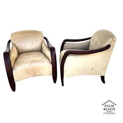 MCM Club Chairs Art Deco A Pair - Image 1 of 4