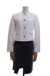 D&G Dolce & Gabbana Womens Blazer Buttons White Size 46 - Picture 1 of 18