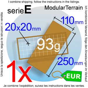 1x MDF Movement Tray 5x12 12x5 (E 0mm) 20mm Square Base War Hammer 40k Bandeja - Imagen 1 de 8