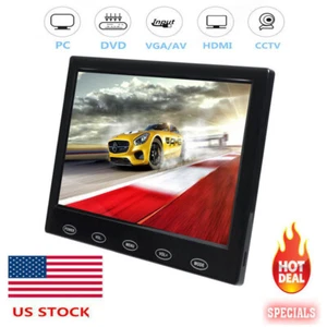 US-7'' PC Raspberry Pi Monitor Display Portable Security Monitor AV HDMI VGA - Picture 1 of 14