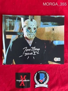TOM MORGA FOTO AUTOGRAFATA FIRMATA 8x10! VENERDÌ 13! JASON VOORHEES BECKETT - Foto 1 di 5
