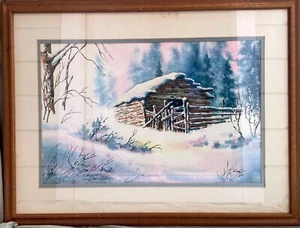 Pintura Acuarela Original Enmarcada por Larry Weston - 29" x 22" - Imagen 1 de 5