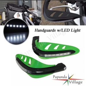 Hand Guards Handguards w/LED Turn Signal For Kawasaki KFX450R Ninja 250R EX250 - Picture 1 of 12