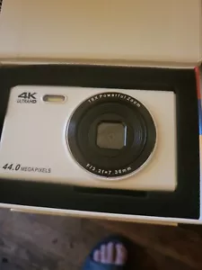 Cámara digital 4K para adolescentes, cámara digital de 44 MP apuntar y disparar con zoom 16X A - Imagen 1 de 7