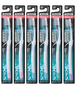 JAPAN LION Zahnbürste Systema B31 Slim Normal Typ 6 Stück mit SPURUNG - Bild 1 von 6