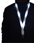 20 PCS LED Light Up Flashing Cruise Lanyards Keychain Key Holder Neck Straps