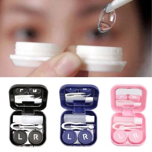 Mini Portable Contact Lens Storage Case Travel Kit Prevent Leakage 3 colors - Picture 1 of 4