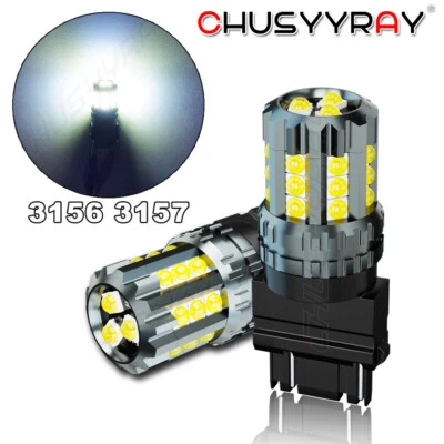 For 2002 - 2009 GMC Envoy 3157 3156 White LED Back up Reverse Light 2 Bulbs US - Image 1 of 4