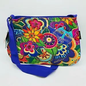 Laurel Birch Sun n Sand Handtasche Beuteltasche verstellbarer Griff Canvas Tasche Katzen Muster - Bild 1 von 9