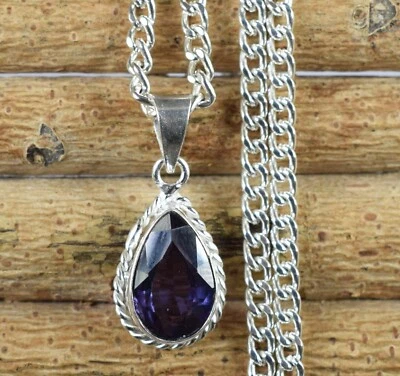 Natural 5.65 Ct Color Changing Alexandrite Pear Gemstone Engagement Pendant - Imagem 1 de 4