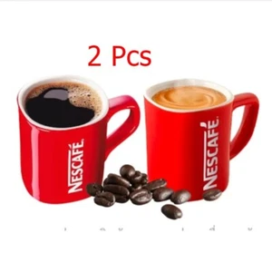2 Pcs NESCAFÉ Coffee Mug Ceramic Cup Classic Gift 250ml/6.7 cm x 8 cm (W x H ) - Picture 1 of 7