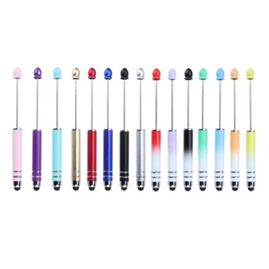 DIY Beading Ballpoint Pen with Stylus Tip, Office Writing Pen Write Smoothly - Afbeelding 1 van 11