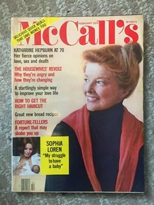 McCall's Magazine February 1979 Katharine Hepburn Sophia Loren - Picture 1 of 1
