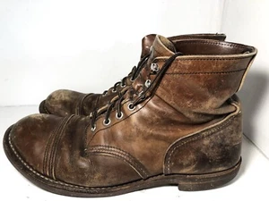 Red Wing Iron Ranger 8111 Heritage Amber Harness Vibram Soles BOOTS 10.5 D - Picture 1 of 10