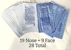 BIORE Nose + Face Deep Cleansing Pore Strips -28ct (19 Nose & 9 Face) NEW No Box - Picture 1 of 6