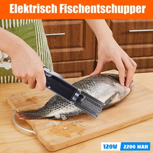 Elektrischer Fischschuppenentferner Fischschuppen Schaber Wiederaufladbaren 120W - Bild 1 von 16