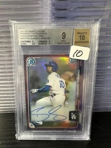 Autógrafos Darnell Sweeney 2015 Chrome Prospect #BCAP-DS automático púrpura/250 BGS 9 - Imagen 1 de 2