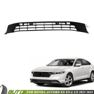  For Honda Accord EX EX-L LX 2023 2024 Front Bumper Lower Grille W/o Sensor Hole - Picture 1 of 9